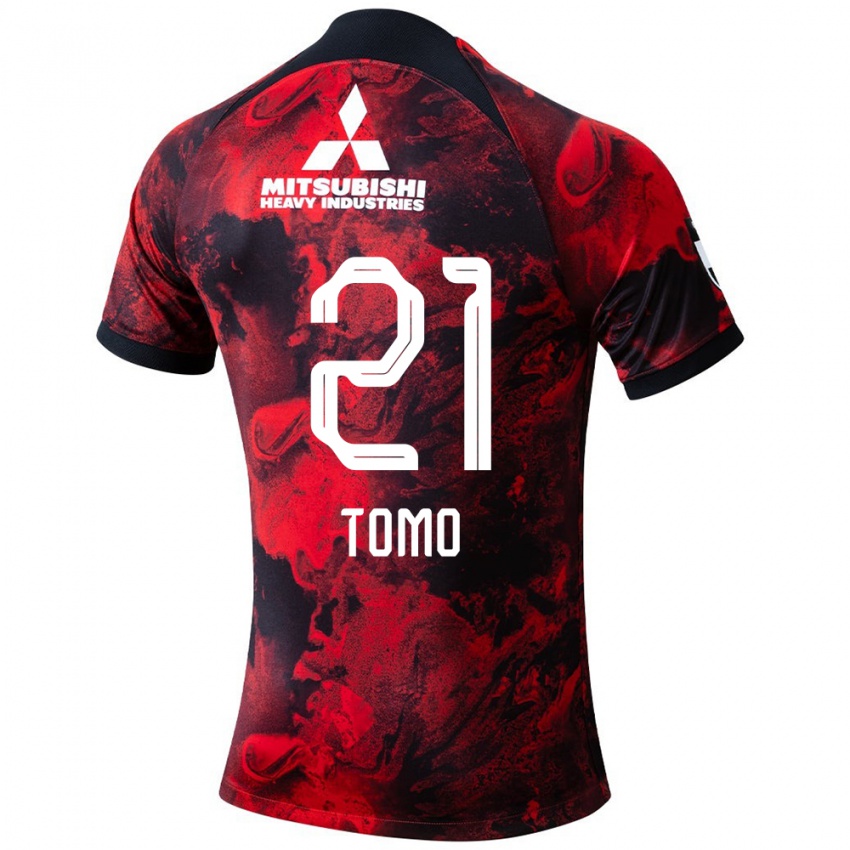 Damen Tomoaki Okubo #21 Rot Schwarz Heimtrikot Trikot 2024/25 T-Shirt Österreich