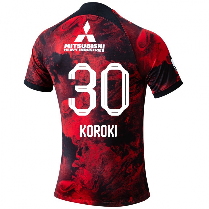 Damen Shinzo Koroki #30 Rot Schwarz Heimtrikot Trikot 2024/25 T-Shirt Österreich