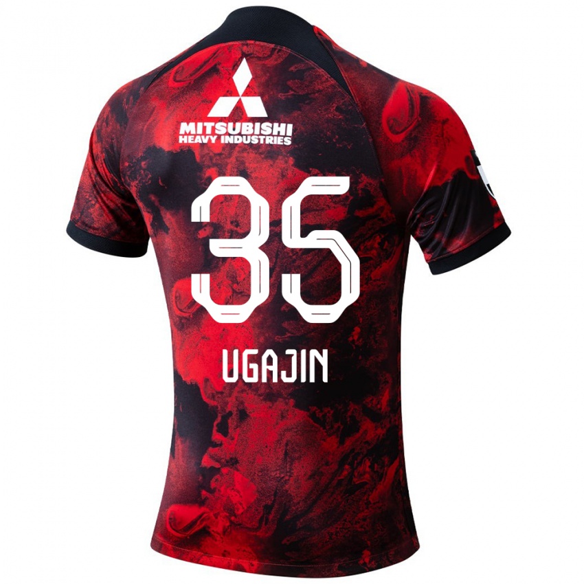 Damen Tomoya Ugajin #35 Rot Schwarz Heimtrikot Trikot 2024/25 T-Shirt Österreich