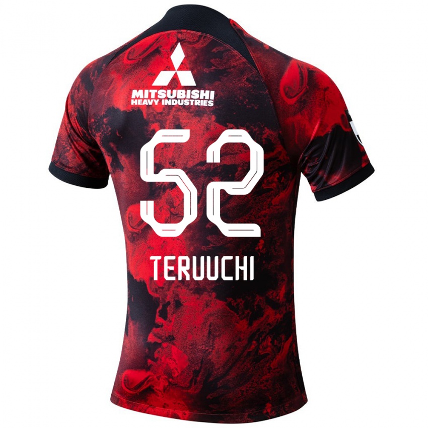 Damen Toshikazu Teruuchi #52 Rot Schwarz Heimtrikot Trikot 2024/25 T-Shirt Österreich