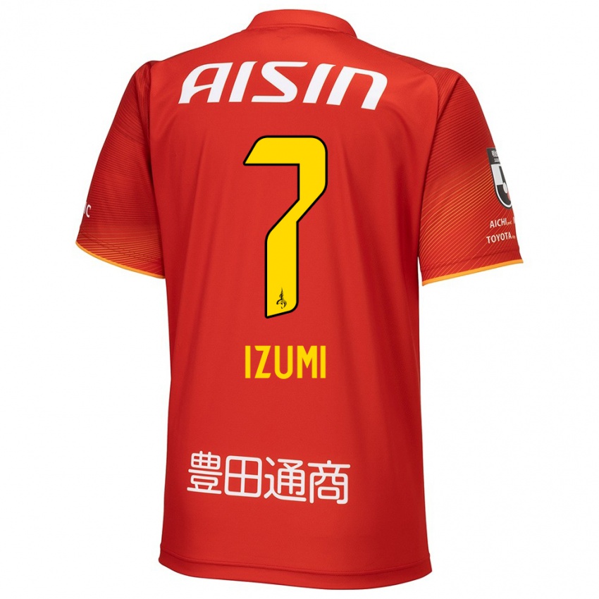 Damen Ryuji Izumi #7 Rot Weiß Gelb Heimtrikot Trikot 2024/25 T-Shirt Österreich