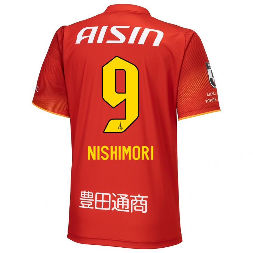 Damen Naoto Nishimori #9 Rot Weiß Gelb Heimtrikot Trikot 2024/25 T-Shirt Österreich