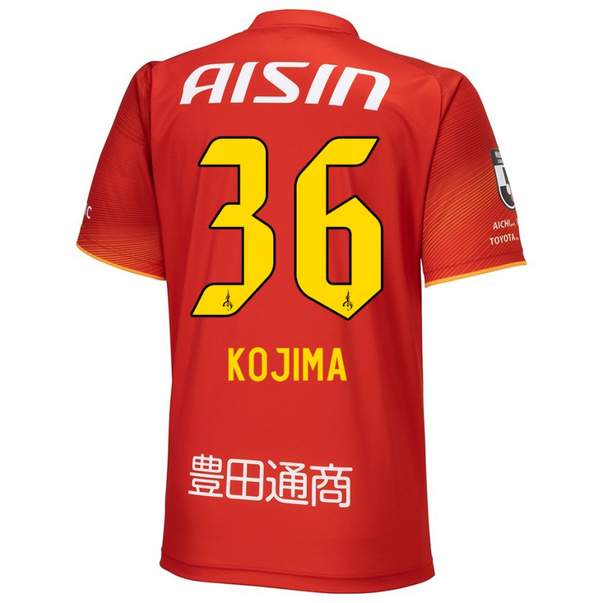 Damen Aoto Kojima #36 Rot Weiß Gelb Heimtrikot Trikot 2024/25 T-Shirt Österreich