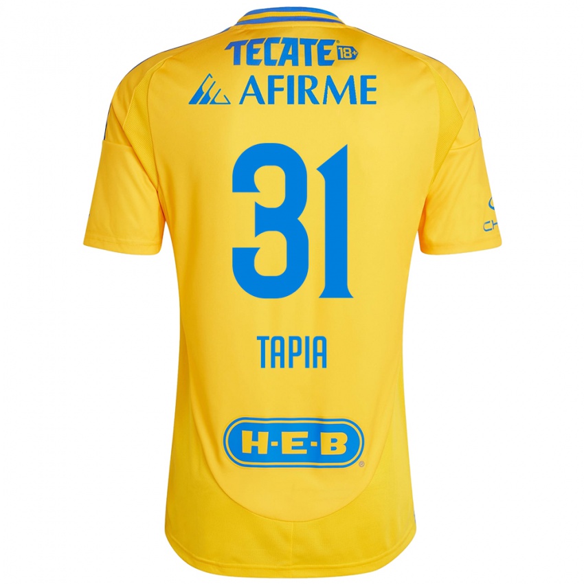 Damen Fernando Tapia #31 Goldgelb Heimtrikot Trikot 2024/25 T-Shirt Österreich