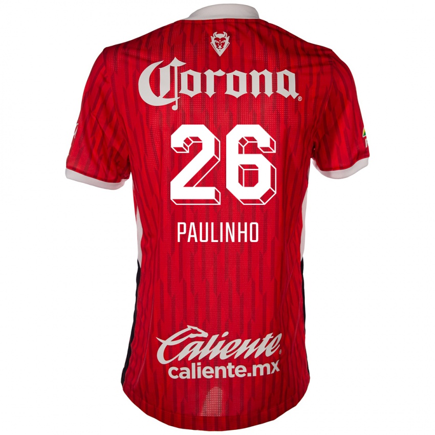 Damen Paulinho #26 Rot-Weiss Heimtrikot Trikot 2024/25 T-Shirt Österreich