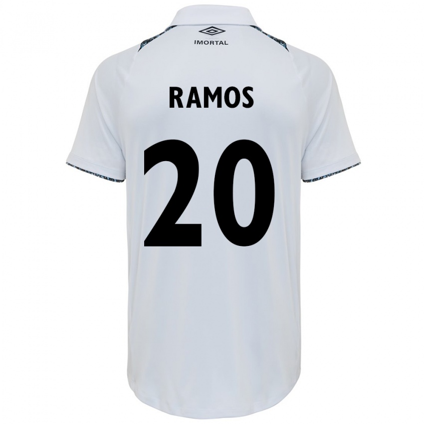 Damen Mónica Ramos #20 Weiß Blau Auswärtstrikot Trikot 2024/25 T-Shirt Österreich