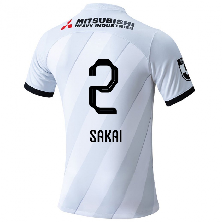 Damen Hiroki Sakai #2 Weiß Grau Auswärtstrikot Trikot 2024/25 T-Shirt Österreich