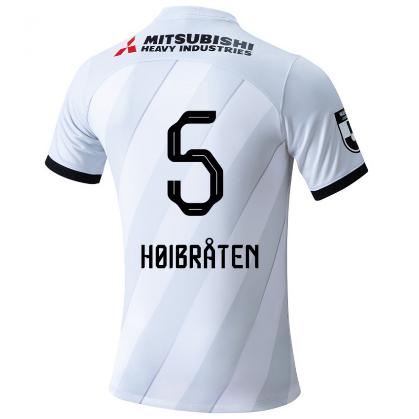 Damen Marius Høibråten #5 Weiß Grau Auswärtstrikot Trikot 2024/25 T-Shirt Österreich