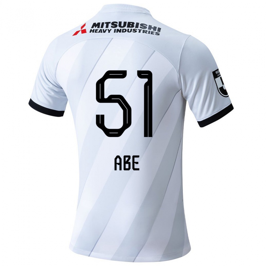 Damen Shintaro Abe #51 Weiß Grau Auswärtstrikot Trikot 2024/25 T-Shirt Österreich