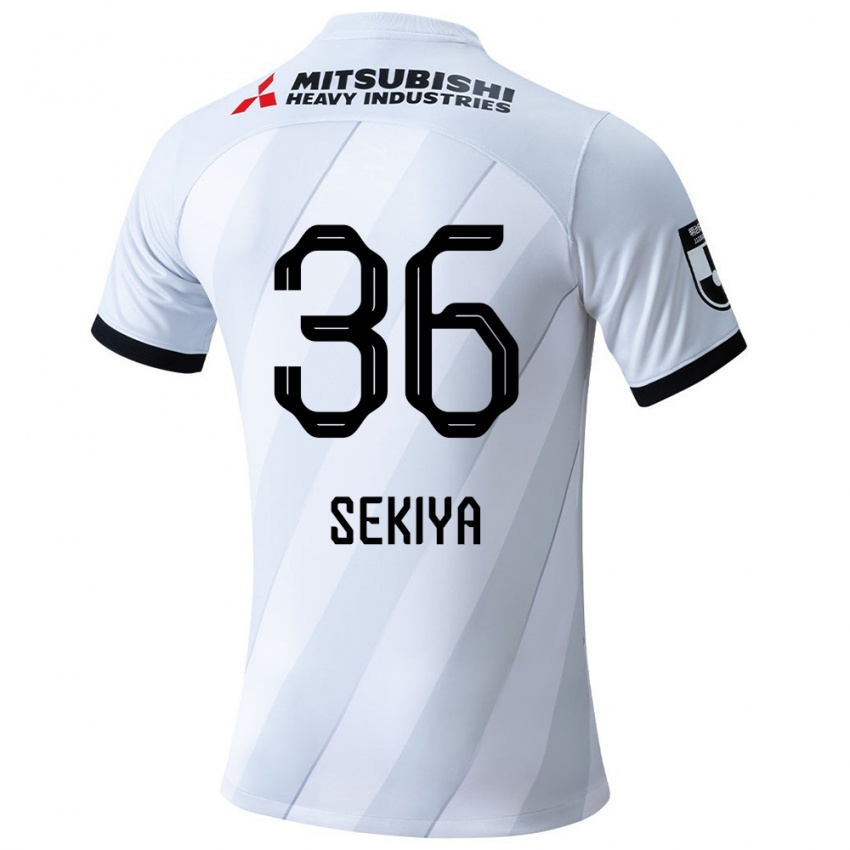 Damen Hikaru Sekiya #36 Weiß Grau Auswärtstrikot Trikot 2024/25 T-Shirt Österreich