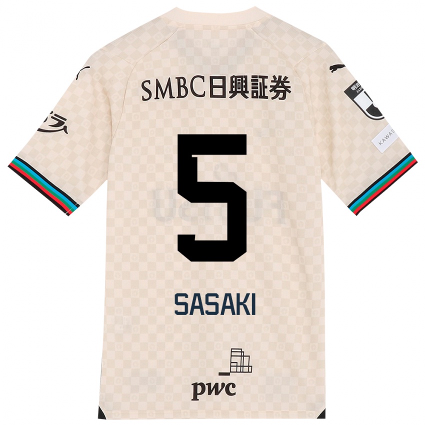 Damen Asahi Sasaki #5 Weiß Grau Auswärtstrikot Trikot 2024/25 T-Shirt Österreich