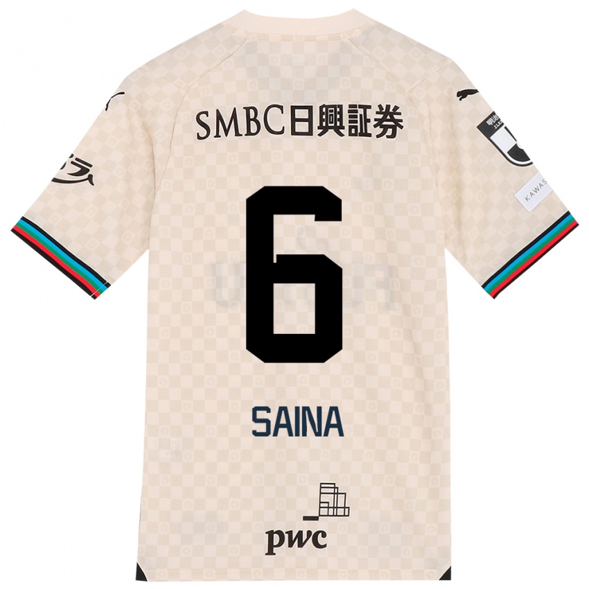 Damen Yuta Saina #6 Weiß Grau Auswärtstrikot Trikot 2024/25 T-Shirt Österreich