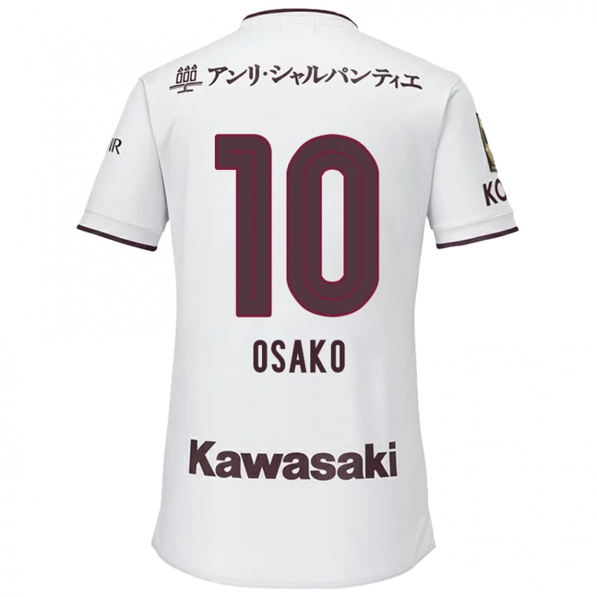 Damen Yuya Osako #10 Weiß Rot Auswärtstrikot Trikot 2024/25 T-Shirt Österreich