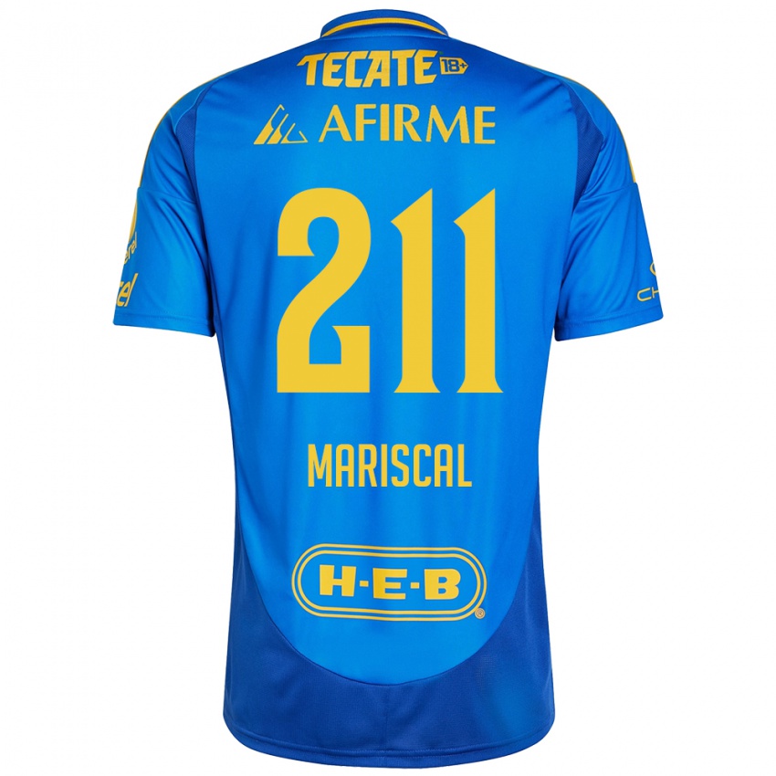 Damen Kevin Mariscal #211 Blau Gelb Auswärtstrikot Trikot 2024/25 T-Shirt Österreich