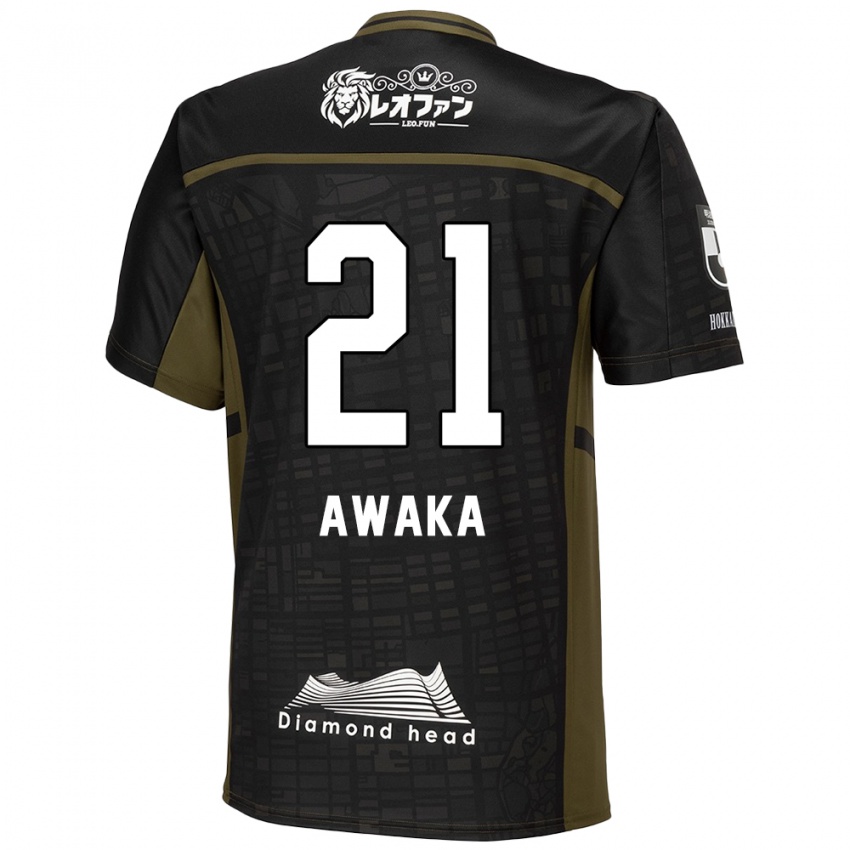 Damen Shunta Awaka #21 Schwarz Grün Auswärtstrikot Trikot 2024/25 T-Shirt Österreich