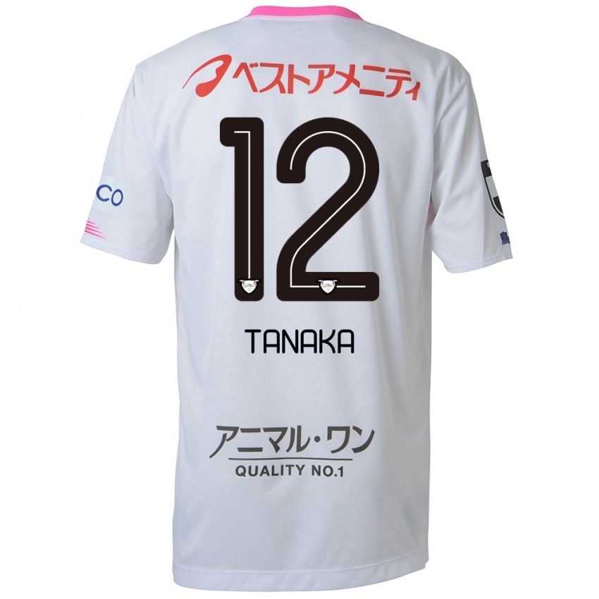 Damen Kosei Tanaka #12 Weiß Blau Rosa Auswärtstrikot Trikot 2024/25 T-Shirt Österreich