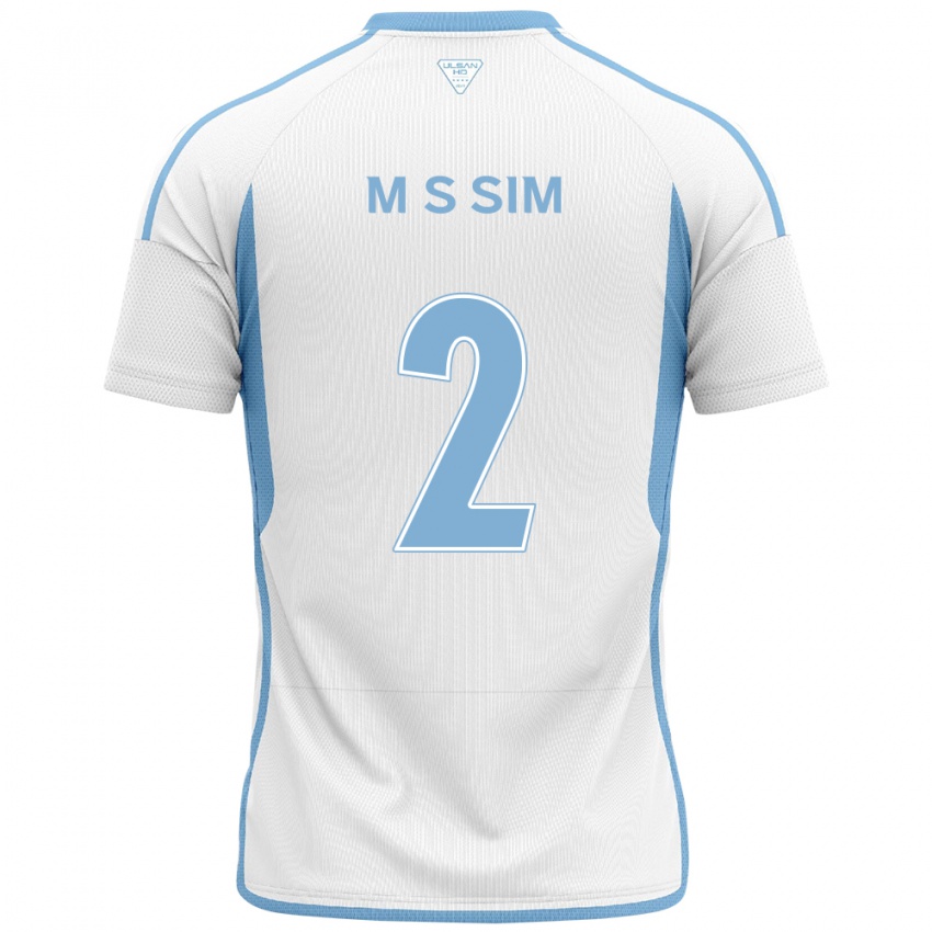 Damen Sang-Min Sim #2 Weiß Blau Auswärtstrikot Trikot 2024/25 T-Shirt Österreich