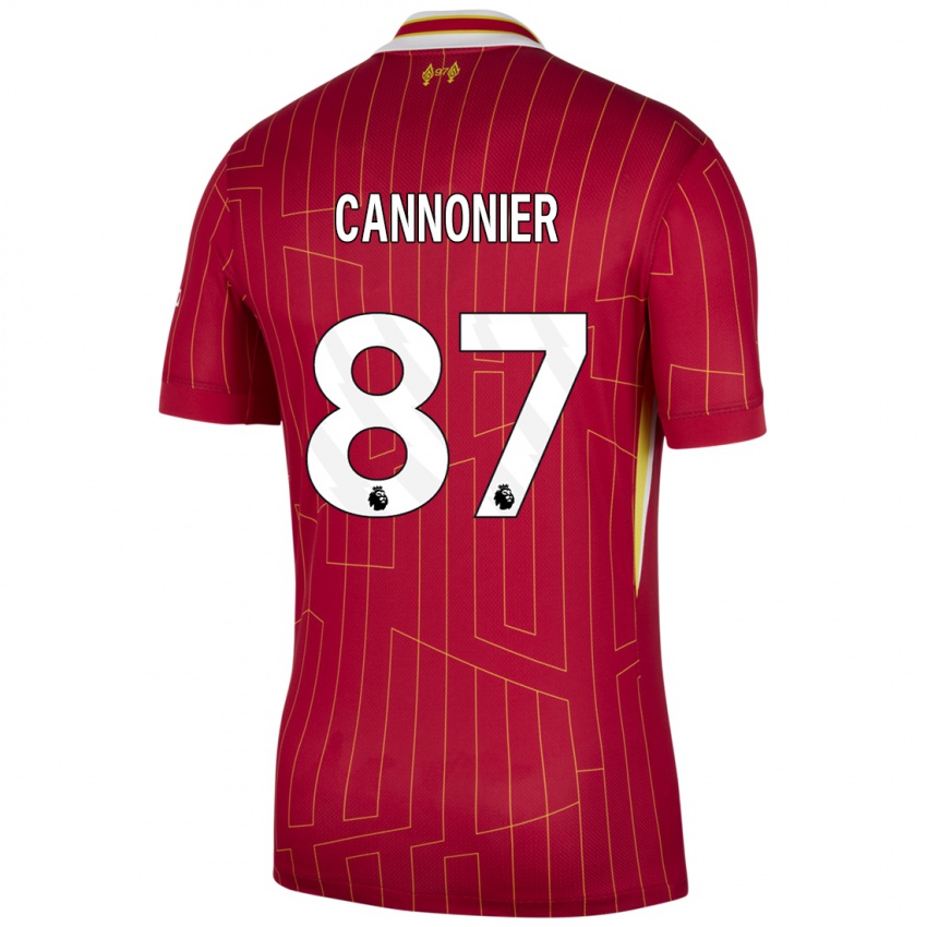 Kinder Oakley Cannonier #87 Rot Gelb Weiß Heimtrikot Trikot 2024/25 T-Shirt Österreich