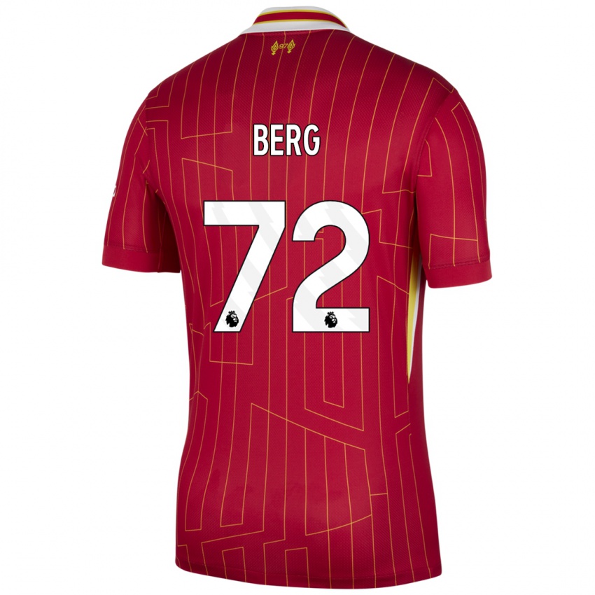 Kinder Sepp Van Den Berg #72 Rot Gelb Weiß Heimtrikot Trikot 2024/25 T-Shirt Österreich