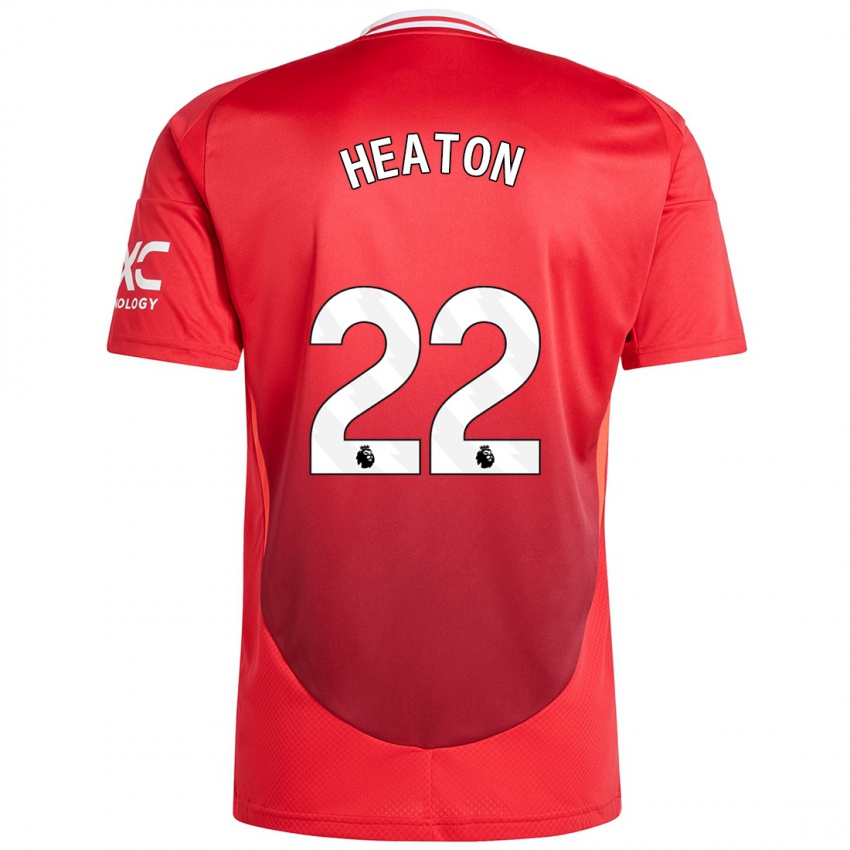 Kinder Tom Heaton #22 Hellrot Heimtrikot Trikot 2024/25 T-Shirt Österreich