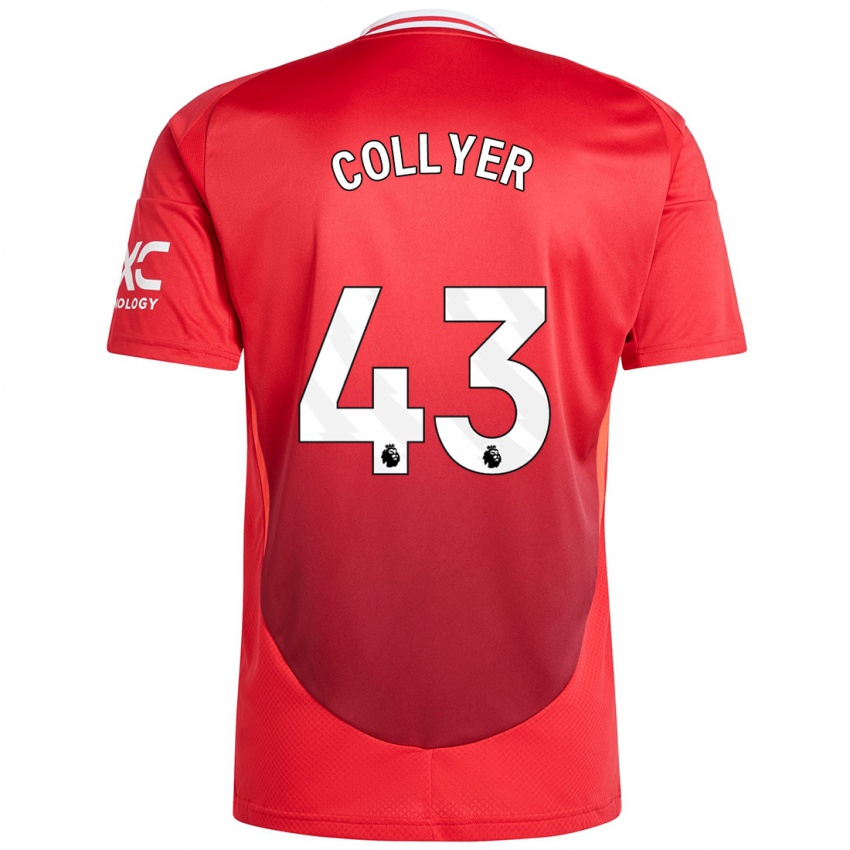 Kinder Toby Collyer #43 Hellrot Heimtrikot Trikot 2024/25 T-Shirt Österreich