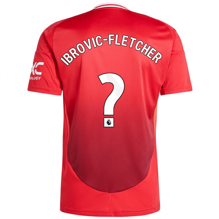 Kinder Edward Ibrovic-Fletcher #0 Hellrot Heimtrikot Trikot 2024/25 T-Shirt Österreich