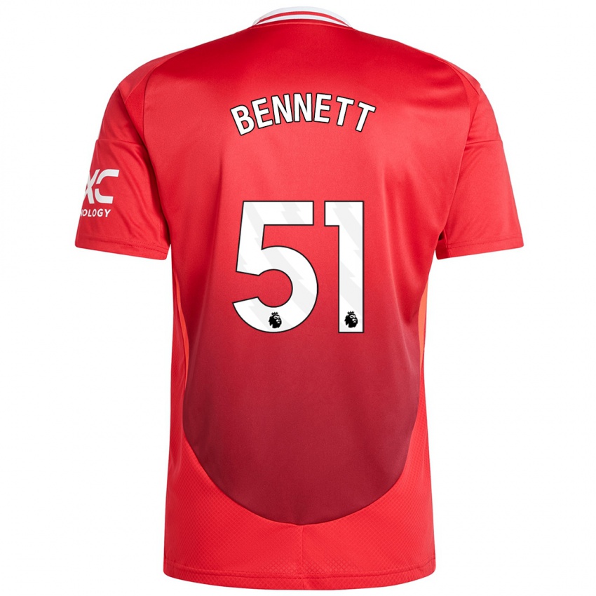 Kinder Rhys Bennett #51 Hellrot Heimtrikot Trikot 2024/25 T-Shirt Österreich