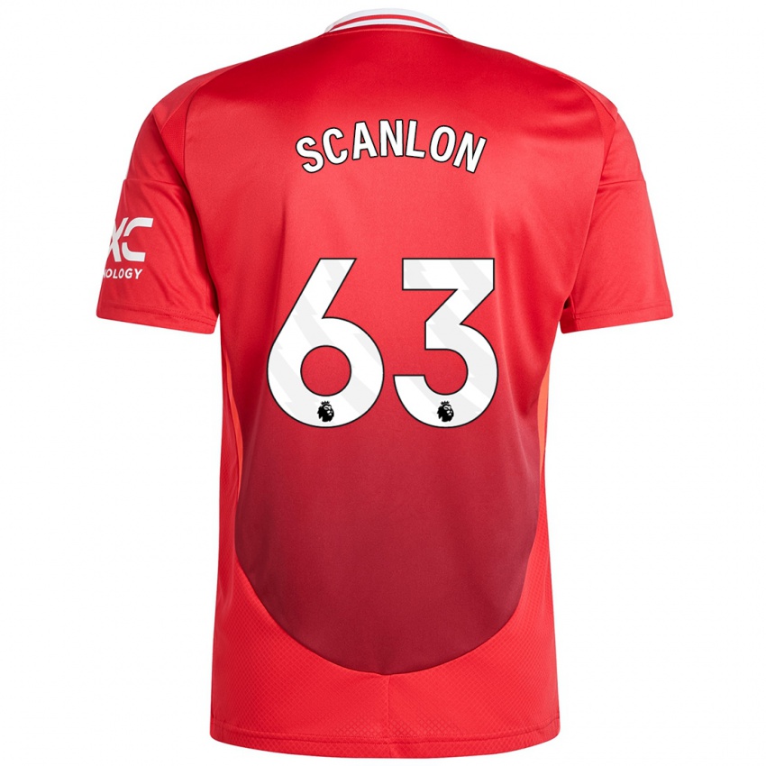 Kinder James Scanlon #63 Hellrot Heimtrikot Trikot 2024/25 T-Shirt Österreich