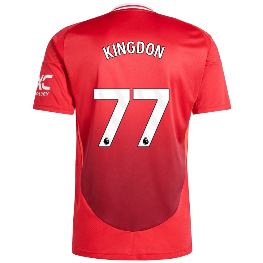 Kinder Jack Kingdon #77 Hellrot Heimtrikot Trikot 2024/25 T-Shirt Österreich