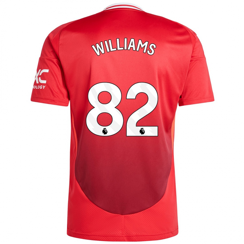 Kinder Ethan Williams #82 Hellrot Heimtrikot Trikot 2024/25 T-Shirt Österreich