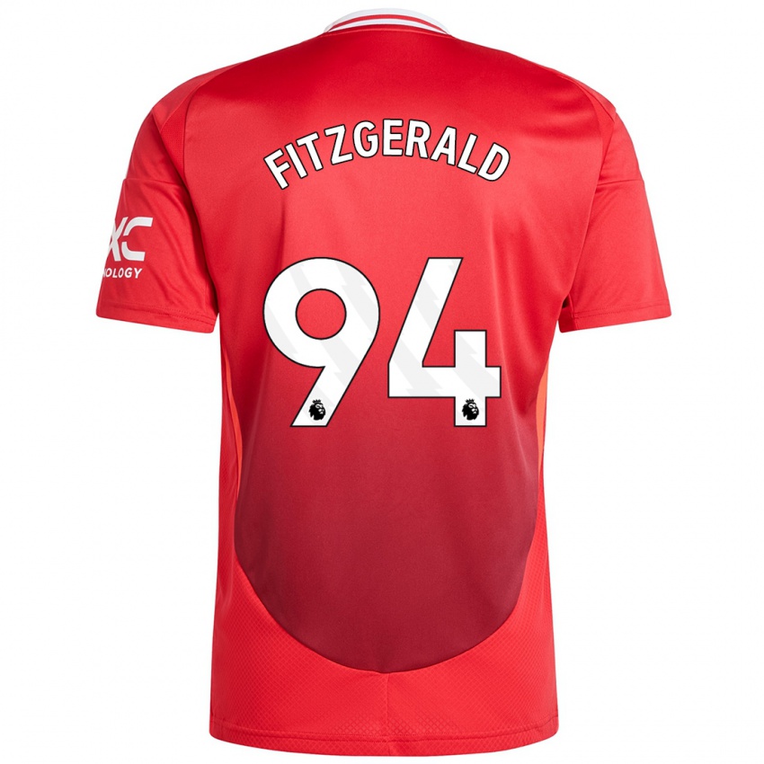 Kinder Jayce Fitzgerald #94 Hellrot Heimtrikot Trikot 2024/25 T-Shirt Österreich