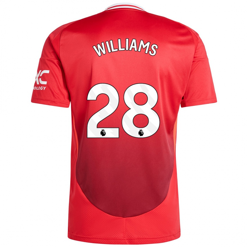 Kinder Rachel Williams #28 Hellrot Heimtrikot Trikot 2024/25 T-Shirt Österreich