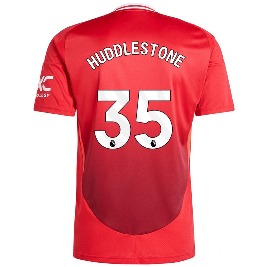 Kinder Tom Huddlestone #35 Hellrot Heimtrikot Trikot 2024/25 T-Shirt Österreich