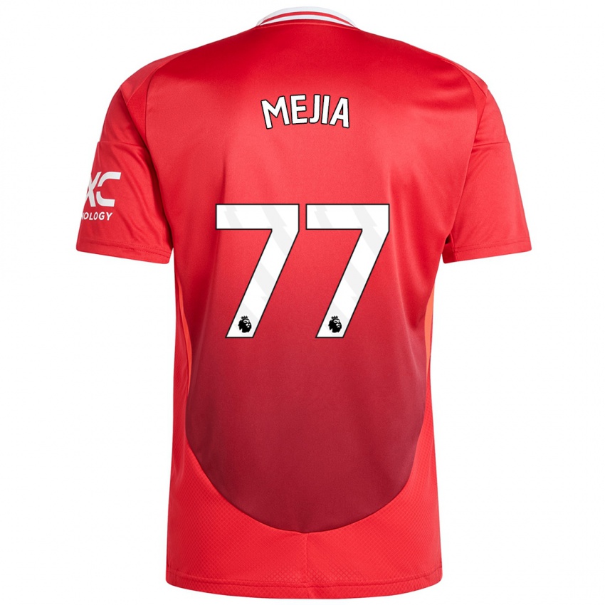 Kinder Mateo Mejia #77 Hellrot Heimtrikot Trikot 2024/25 T-Shirt Österreich