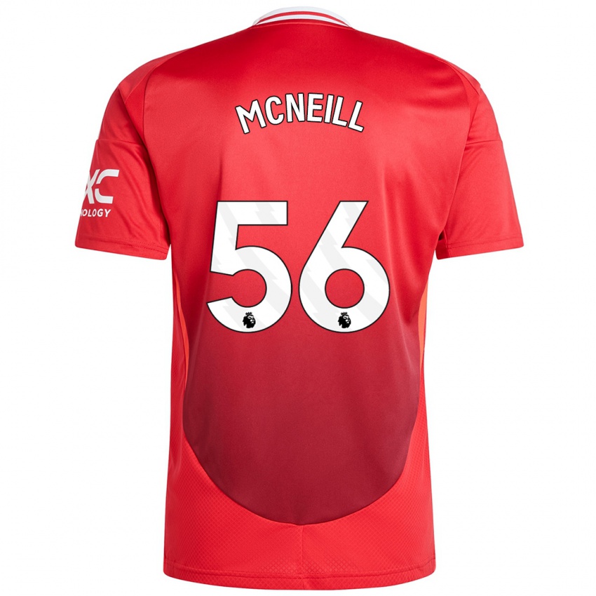 Kinder Charlie Mcneill #56 Hellrot Heimtrikot Trikot 2024/25 T-Shirt Österreich