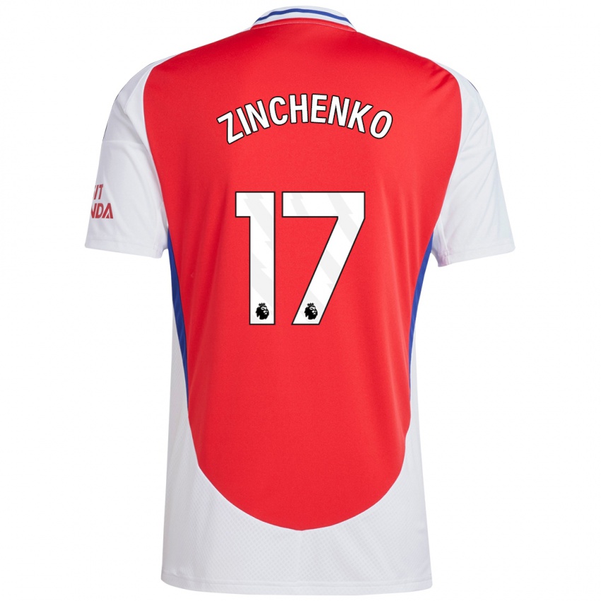 Kinder Oleksandr Zinchenko #17 Rot Weiß Heimtrikot Trikot 2024/25 T-Shirt Österreich