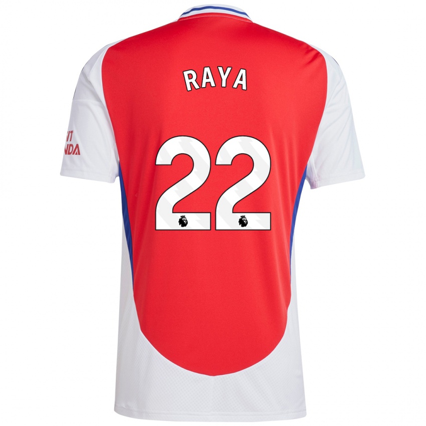 Kinder David Raya #22 Rot Weiß Heimtrikot Trikot 2024/25 T-Shirt Österreich