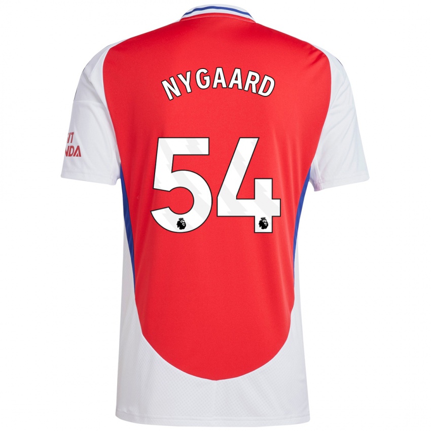 Kinder Lucas Nygaard #54 Rot Weiß Heimtrikot Trikot 2024/25 T-Shirt Österreich