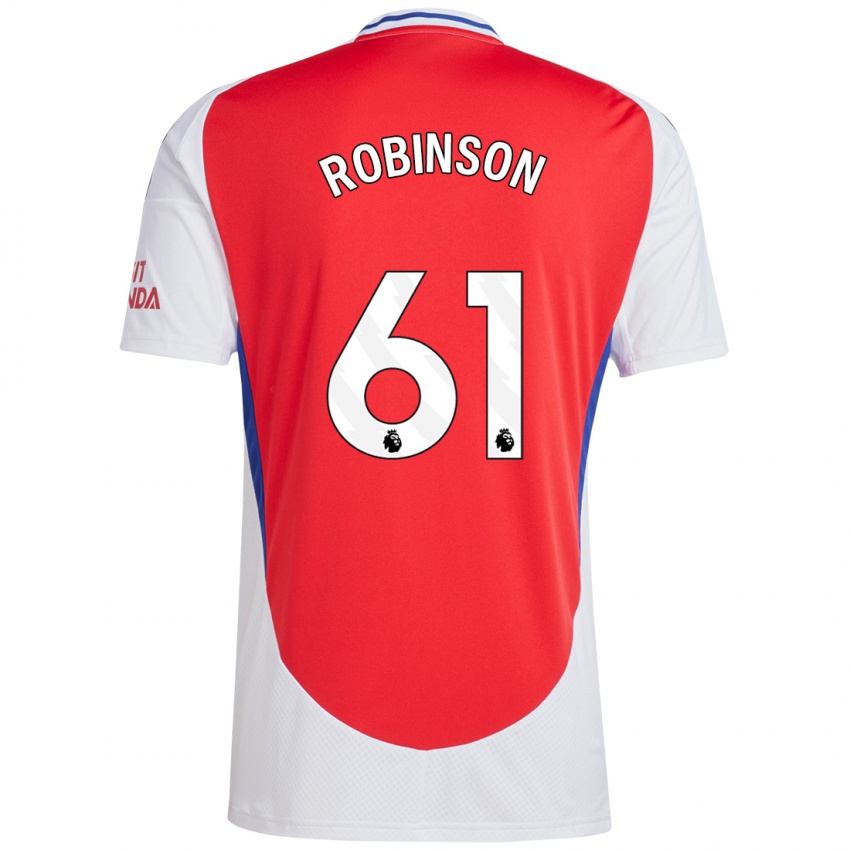 Kinder Josh Robinson #61 Rot Weiß Heimtrikot Trikot 2024/25 T-Shirt Österreich