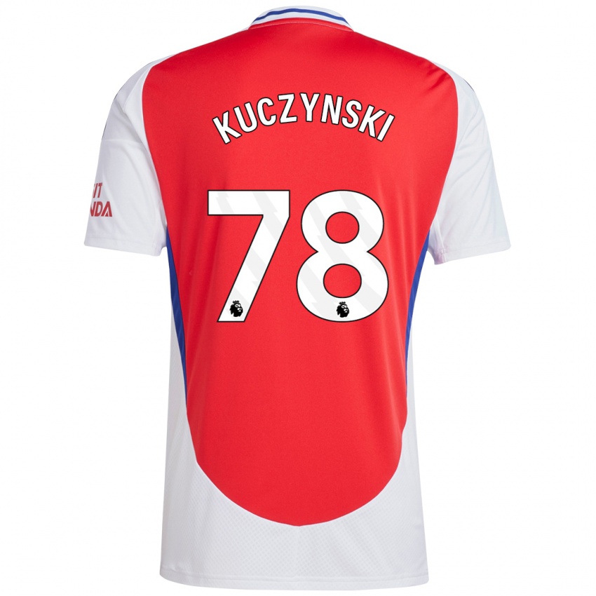 Kinder Max Kuczynski #78 Rot Weiß Heimtrikot Trikot 2024/25 T-Shirt Österreich