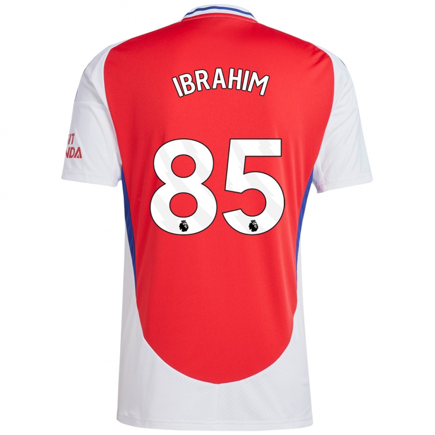 Kinder Ife Ibrahim #85 Rot Weiß Heimtrikot Trikot 2024/25 T-Shirt Österreich