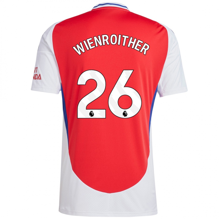 Kinder Laura Wienroither #26 Rot Weiß Heimtrikot Trikot 2024/25 T-Shirt Österreich