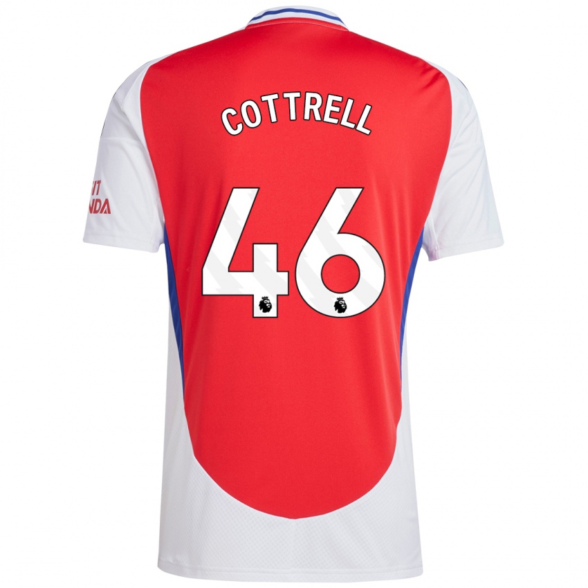 Kinder Ben Cottrell #46 Rot Weiß Heimtrikot Trikot 2024/25 T-Shirt Österreich