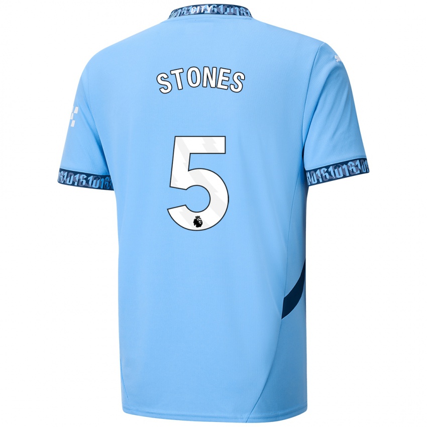 Kinder John Stones #5 Marineblau Heimtrikot Trikot 2024/25 T-Shirt Österreich