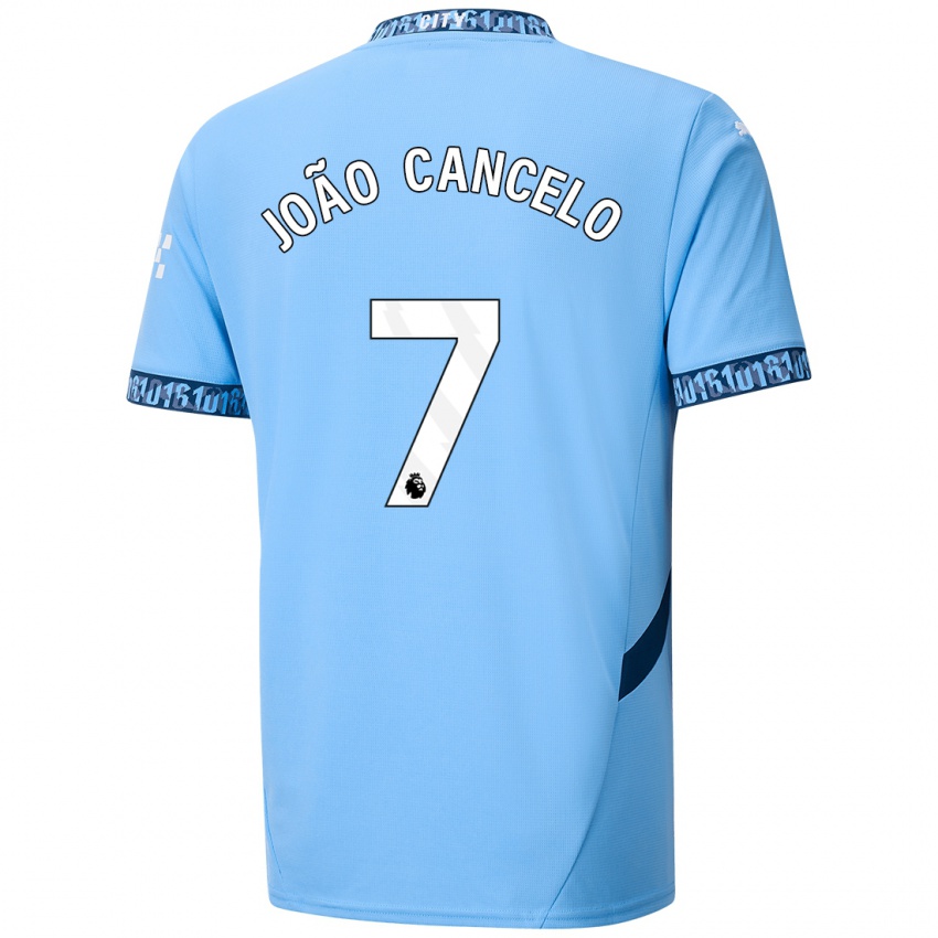 Kinder Joao Cancelo #7 Marineblau Heimtrikot Trikot 2024/25 T-Shirt Österreich