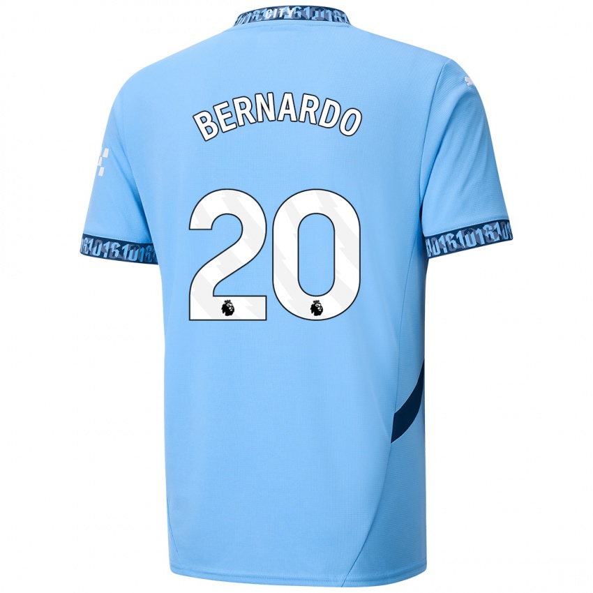 Kinder Bernardo Silva #20 Marineblau Heimtrikot Trikot 2024/25 T-Shirt Österreich