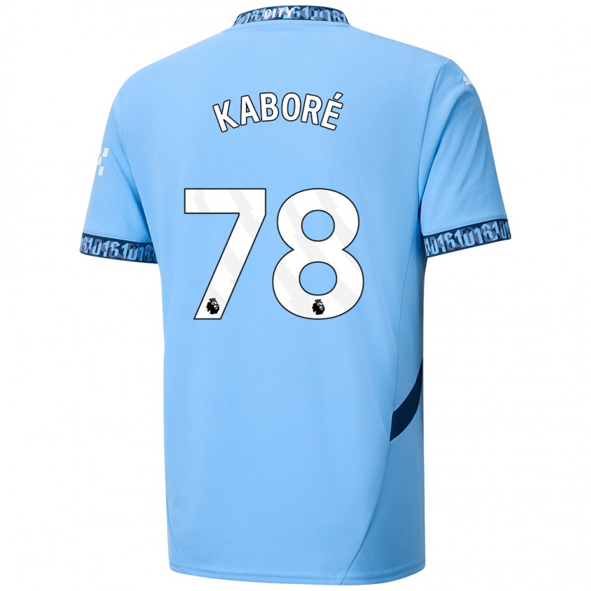 Kinder Issa Kabore #78 Marineblau Heimtrikot Trikot 2024/25 T-Shirt Österreich