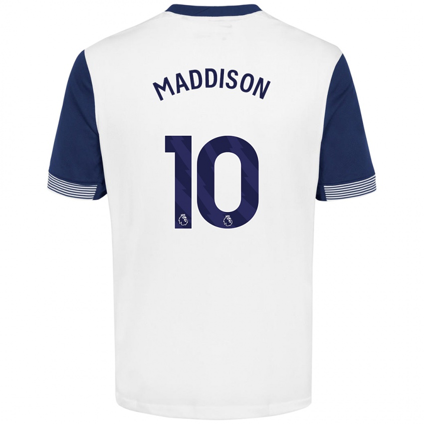 Kinder James Maddison #10 Weiß Blau Heimtrikot Trikot 2024/25 T-Shirt Österreich