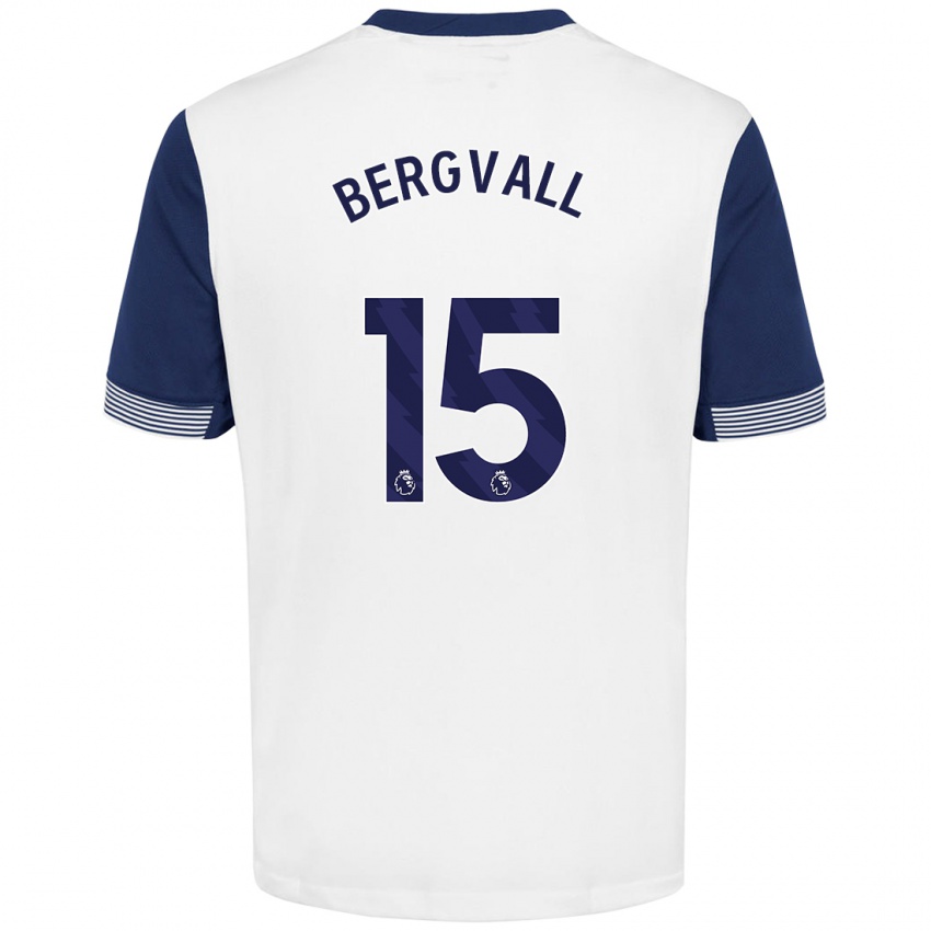 Kinder Lucas Bergvall #15 Weiß Blau Heimtrikot Trikot 2024/25 T-Shirt Österreich