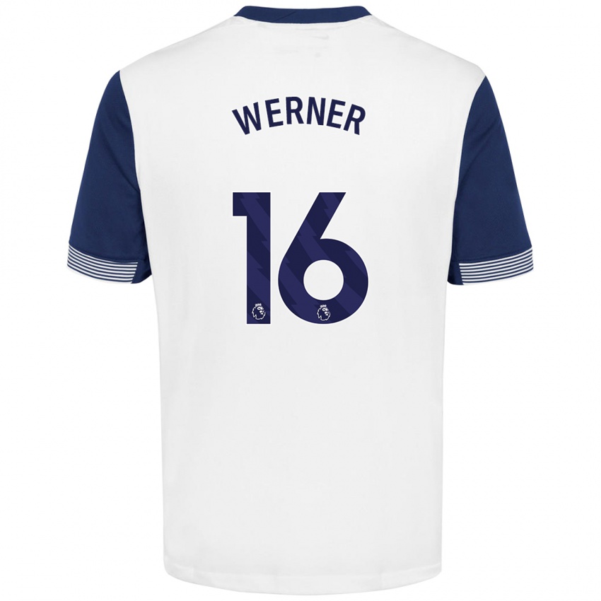 Kinder Timo Werner #16 Weiß Blau Heimtrikot Trikot 2024/25 T-Shirt Österreich